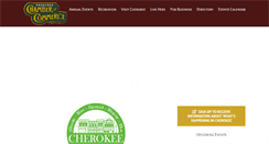 Desktop Screenshot of cherokeeiowachamber.com